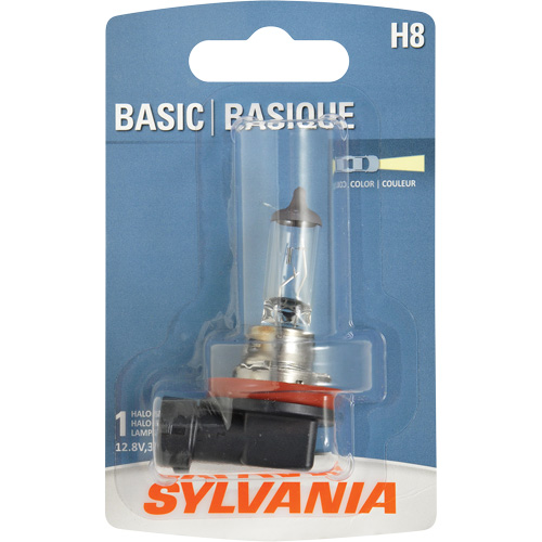 H8 Basic Headlight Bulb, Halogen, 35 W, Off White GTA Hardware Inc