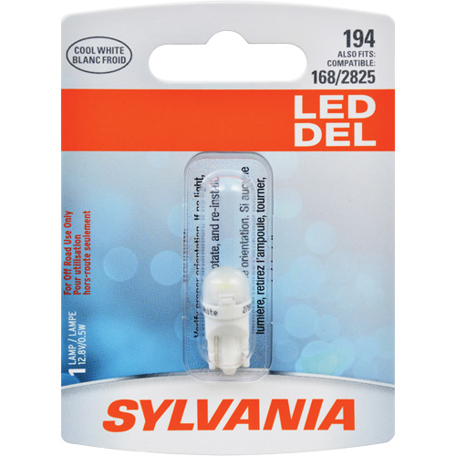 194 Mini-ampoule automobile, DEL, 0,5 W/12,8 W, Blanc GTA Hardware Inc
