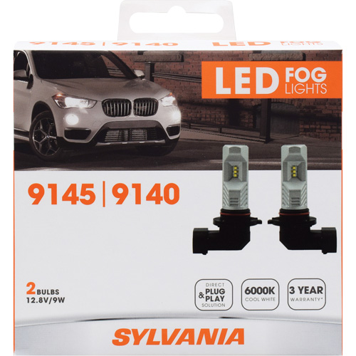 9145 Fog Light Bulb, LED, 65 W, White GTA Hardware Inc