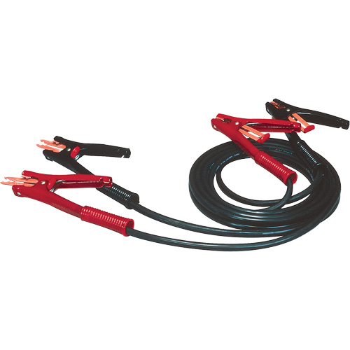 Heavy-Duty Booster Cable with Flexi-Spring Strain, 5 AWG, 500 A, 12' Cable GTA Hardware Inc