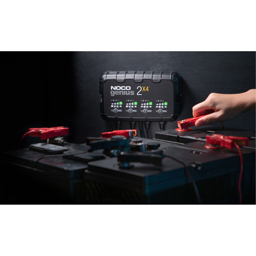 Genius&reg; 2X4 4-Bank, 8-Amp Battery Charger GTA Hardware Inc