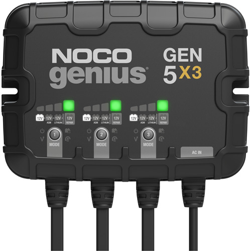 Genius&reg; Gen5X3 3-Bank, 15-Amp On-Board Battery Charger GTA Hardware Inc