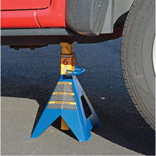 Jack Stand, Locking Handle/Ratchet, 6 tons Capacity, 25-1/4" H GTA Hardware Inc