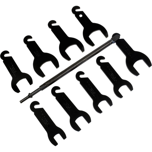 10-Piece Pneumatic Fan Clutch Wrench Set GTA Hardware Inc