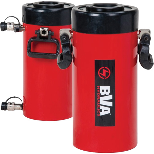 Double Action Hollow Hole Hydraulic Cylinder, 10.13" Stroke, 100 Ton(s) Capacity, 10000 PSI GTA Hardware Inc