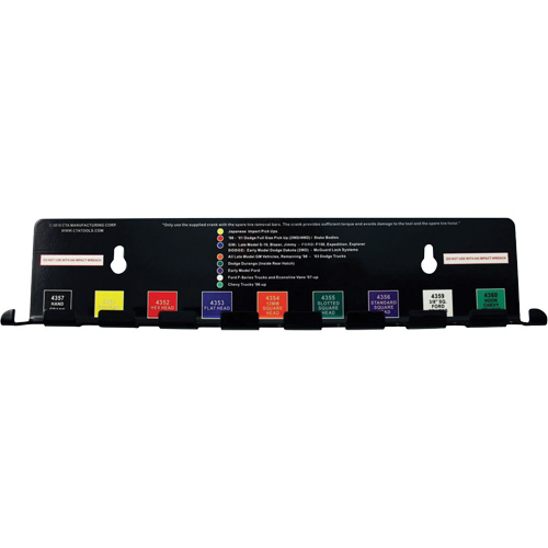 Ensemble d'outils pour roue de secours 10 mcx GTA Hardware Inc
