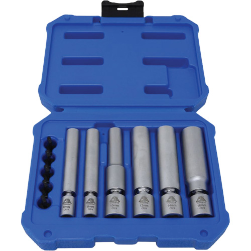 Jeu de douilles pour bougies d'allumage et bougies &agrave; incandescence 6 mcx GTA Hardware Inc