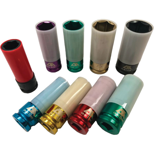 Jeu de douilles &agrave; chocs principales &agrave; paroi mince, 9 Morceaux, Prise de 1/2" GTA Hardware Inc