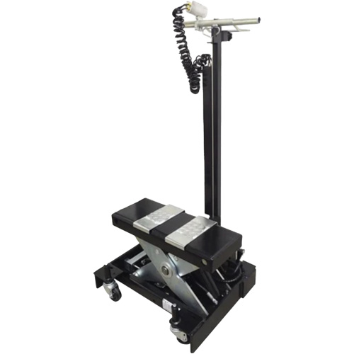 Low Profile Floor Service Jack, 12 Ton(s) Capacity, 7-1/2" Lowered, 15" Raised, Air Hydraulic GTA Hardware Inc