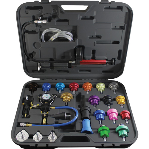 27-Piece Master Radiator Pressure Test Kit GTA Hardware Inc