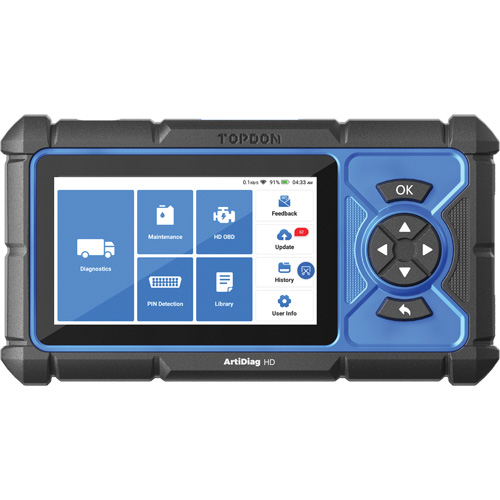 Outil de diagnostic robuste 5" ArtiDiag HD avec fonctions d'entretien GTA Hardware Inc