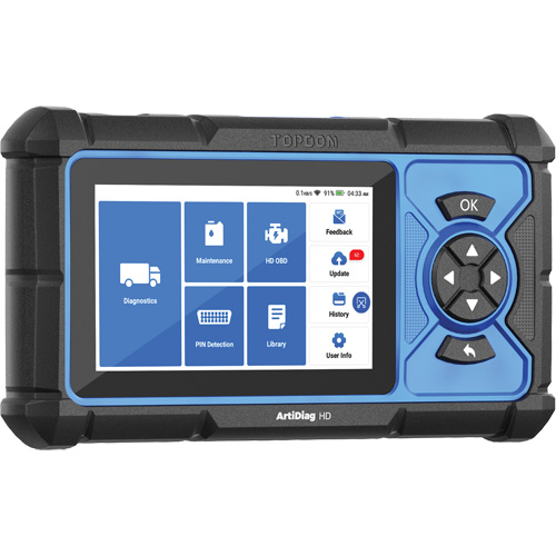 Outil de diagnostic robuste 5" ArtiDiag HD avec fonctions d'entretien GTA Hardware Inc