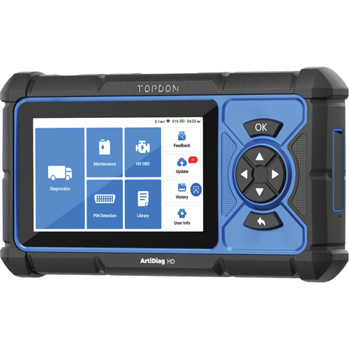 Outil de diagnostic robuste 5" ArtiDiag HD avec fonctions d'entretien GTA Hardware Inc