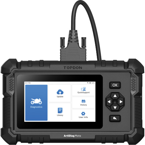 Outil de diagnostic 5" pour moto ArtiDiag Moto GTA Hardware Inc