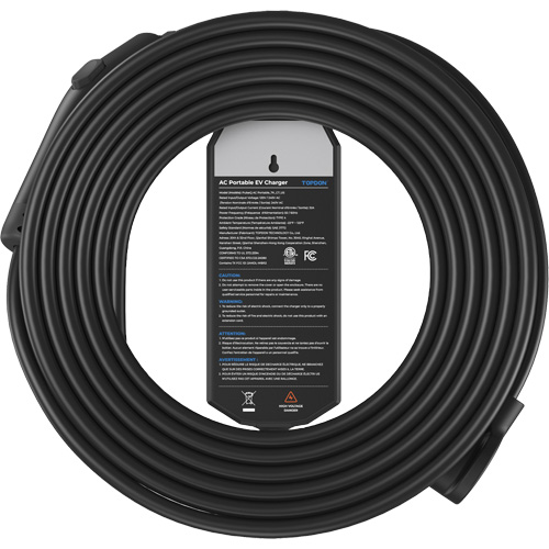 PulseQ AC Portable NEMA 6-50 Plug, 32 A, Level 2 AC, Type 1 (SAE J1772) Connector GTA Hardware Inc