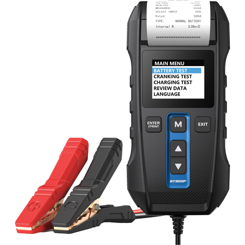 BT300P Battery, Charging & Cranking System Tester with Printer GTA Hardware Inc