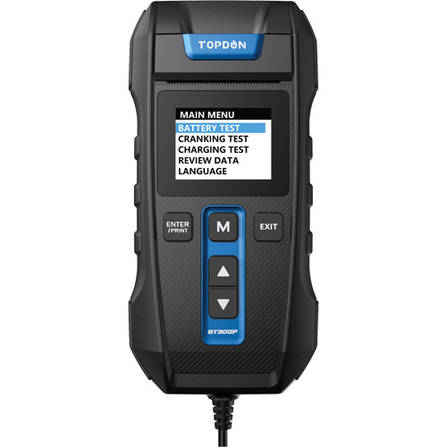 BT300P Battery, Charging & Cranking System Tester with Printer GTA Hardware Inc
