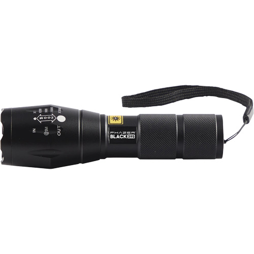 Lampe UV rechargeable pour la d&eacute;tection des fuites UView Phazer BLACK 395 GTA Hardware Inc