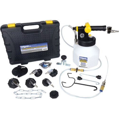 Trousse de purge de freins sous pression avec sept adaptateurs GTA Hardware Inc
