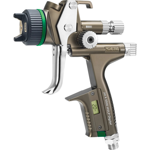 X5500 HVLP 1.2 I RPS D DIGI psi Premium Paint Spray Gun for Automotive Refinishing, 1/4" NPT Air Inlet, 15.19 CFM, 0.6 L/0.9 L Capacity, 0.17 PSI GTA Hardware Inc