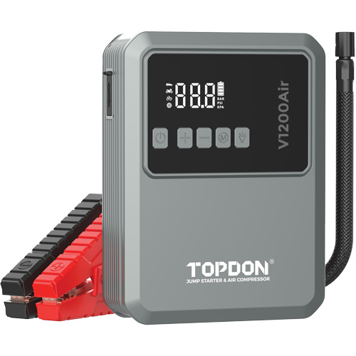 V1200Air 2-in-1 1200 Peak Amp Jump Starter & Tire Inflator GTA Hardware Inc