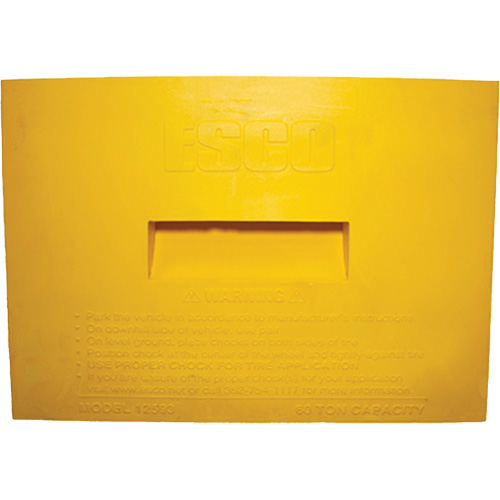Cale de roue, Polyur&eacute;thane, Jaune, 15-1/4" la x 12-1/8'' p x 10-3/4" h GTA Hardware Inc