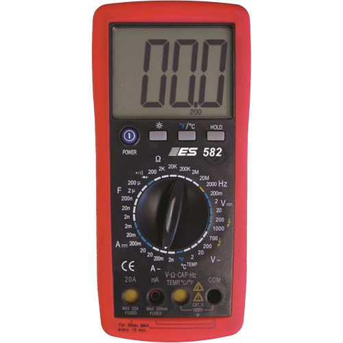 Deluxe Digital Multimeter with Amp Shutters GTA Hardware Inc
