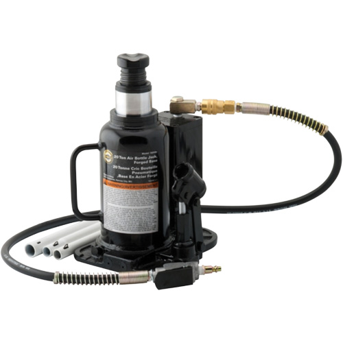 Cric-bouteille pneumatique, 20 tonne(s), Air comprim&eacute;/hydraulique, 18-3/4" Hauteur &eacute;lev&eacute;e GTA Hardware Inc