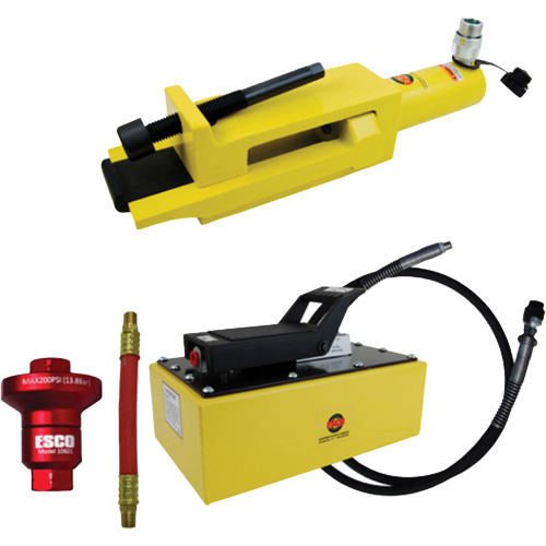 Ensemble de brise-talon pour pneus g&eacute;ants/&eacute;quipement de terrassement avec pompe hydraulique de 5 pintes GTA Hardware Inc