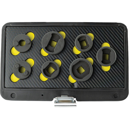 Threaded Leaf Spring Shackle Pin Remover & Installation Master Set, 7 Pieces, 1/2" Drive Size GTA Hardware Inc