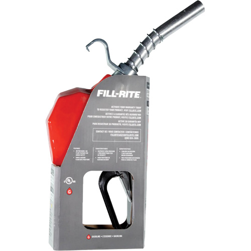 Pistolet de distribution automatique rouge pour essence GTA Hardware Inc