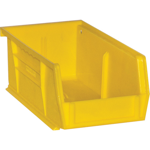 Hook-On Bins, 4" W x 3" H x 7" D, Yellow, 10 lbs. Capacity GTA Hardware Inc