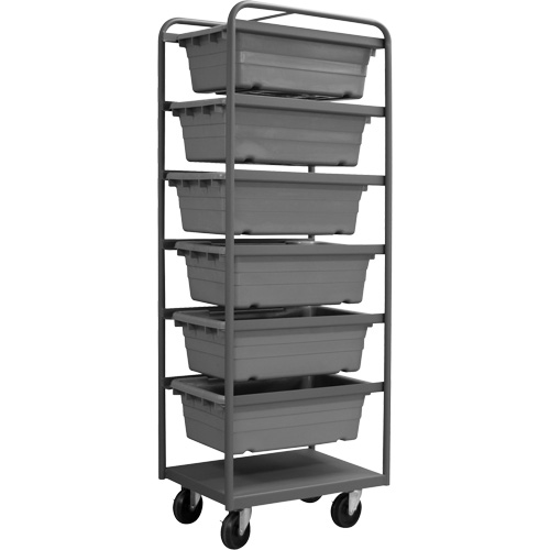 R&acirc;telier mobile, &agrave; deux c&ocirc;t&eacute;s, 6 bacs, 26" la x 18" p x 74" h GTA Hardware Inc