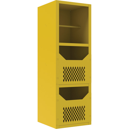 Armoire pour le contr&ocirc;le des d&eacute;versements, 1 Tablettes, 72" h x 24" la x 24" p, Acier, Jaune GTA Hardware Inc