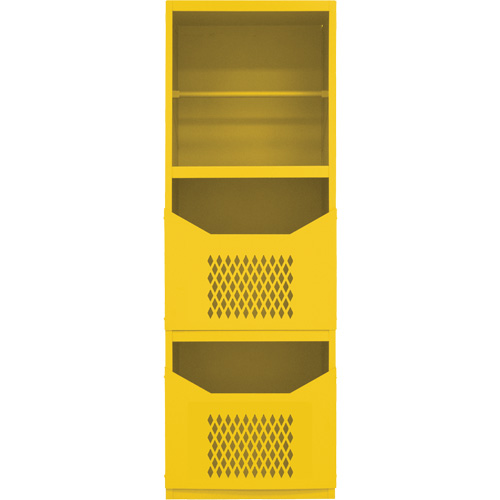 Armoire pour le contr&ocirc;le des d&eacute;versements, 1 Tablettes, 72" h x 24" la x 24" p, Acier, Jaune GTA Hardware Inc