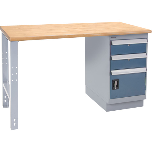 &eacute;tabli industriel, Porte a/combinaison de tiroirs, Cap 1000 lb, 60" la x 36" p, 34" h GTA Hardware Inc