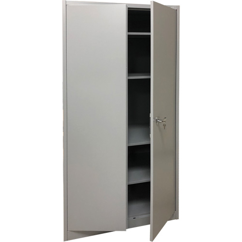 Storage Cabinet, Steel, 4 Shelves, 78" H x 36" W x 24" D, Grey GTA Hardware Inc