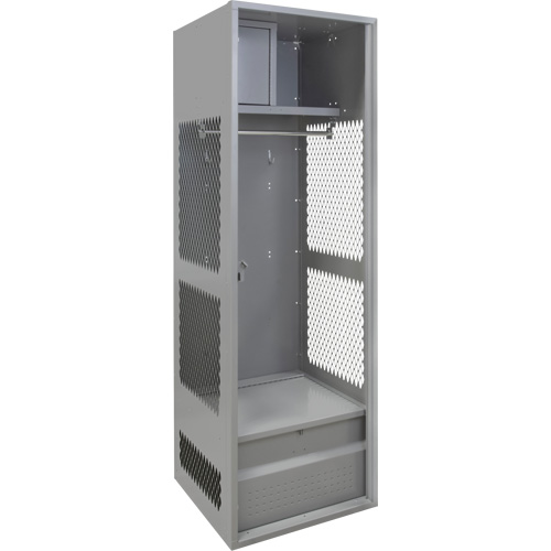 Casier pour &eacute;quipement, Acier, 24" la x 24" p x 72" h, Gris GTA Hardware Inc