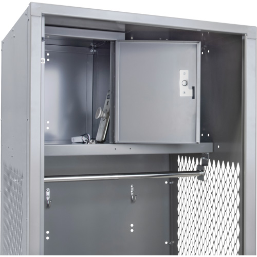 Casier pour &eacute;quipement, Acier, 24" la x 24" p x 72" h, Gris GTA Hardware Inc