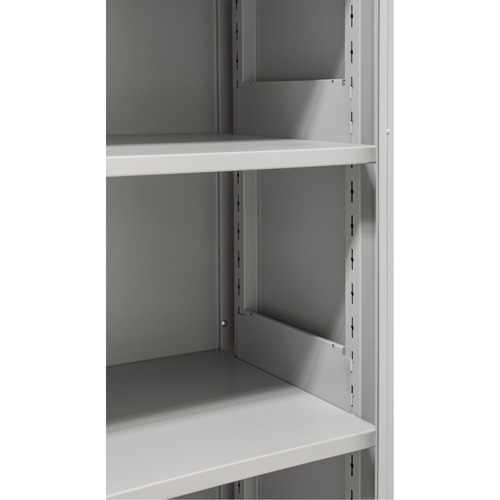 Hi-Boy Storage Cabinet, Steel, 4 Shelves, 72" H x 36" W x 18" D, Grey GTA Hardware Inc