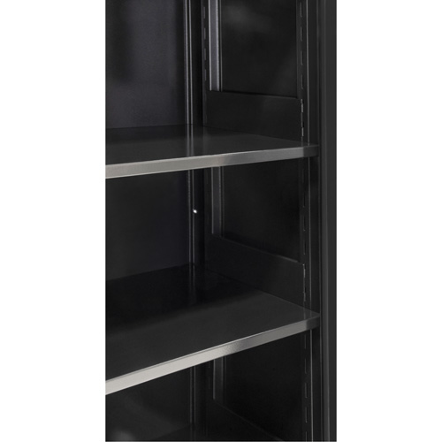 Armoire de rangement Hi-Boy, Acier, 4 Tablettes, 72" h x 36" la x 18" P, Noir GTA Hardware Inc