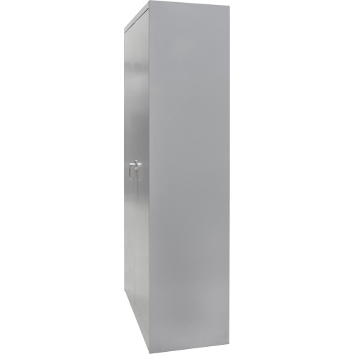 Wardrobe Storage Cabinet, Steel, 36" W x 18" D x 72" H, Grey GTA Hardware Inc