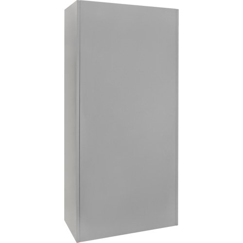 Wardrobe Storage Cabinet, Steel, 36" W x 18" D x 72" H, Grey GTA Hardware Inc