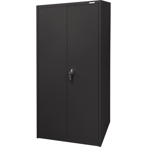 Storage Cabinet, Steel, 4 Shelves, 66" H x 30" W x 15" D, Black GTA Hardware Inc