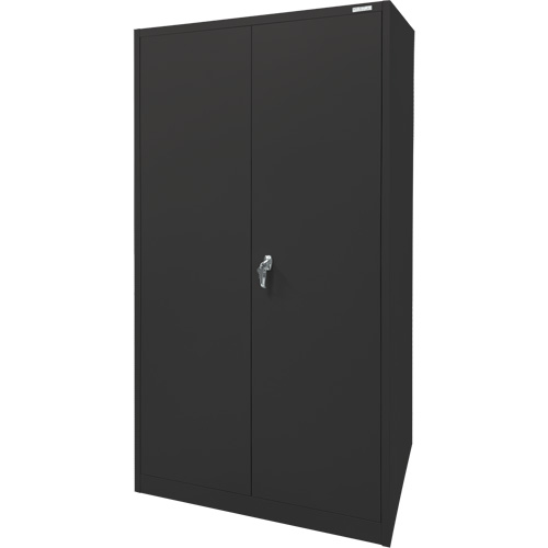 Storage Cabinet, Steel, 4 Shelves, 78" H x 36" W x 24" D, Black GTA Hardware Inc