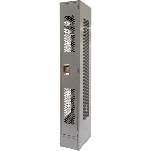 Casiers ventil&eacute;s, 12" x 18" x 78", Acier, Gris, D&eacute;mont&eacute;, Perfor&eacute; GTA Hardware Inc