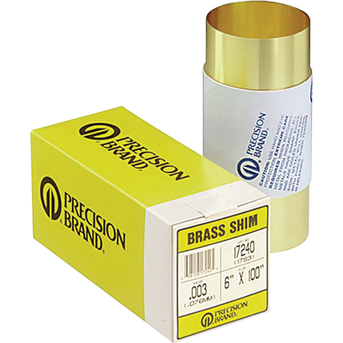 Slotted Shim Assortments, 3" L x 0.001"- 0.125" Thickness, 3" W, Stainless Steel GTA Hardware Inc