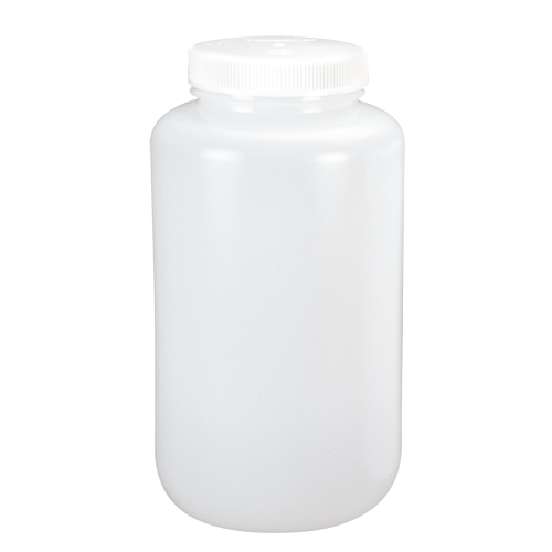 Wide-Mouth Bottles, Round, 1/2 gal., Plastic GTA Hardware Inc