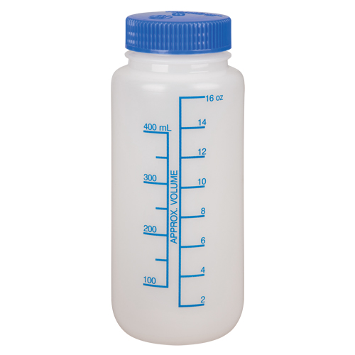 Wide-Mouth Bottles, Round, 16 oz., Plastic GTA Hardware Inc