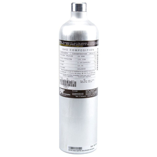 Bouteille de gaz pour test d'&eacute;talonnage, 1 M&eacute;lange de gaz, CO, 103 litres GTA Hardware Inc